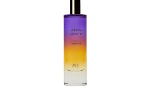 Perfum Cherry Smooth III od Zary, świetny zamiennik dla Lost Cherry, w gradientowych barwach fioletu i żółci.