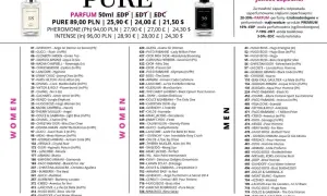 Perfumy FM 52 odpowiednik: Hugo Boss - Hugo Energise (In), Hugo Boss - Hugo Boss (In/Ph), Hugo Boss - Hugo.