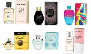 La Rive odpowiedniki lista: EN, Touch of Woman, Have Fun, Cash, Aqua Bella, Queen Life.