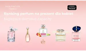 Ranking perfum na prezent dla kobiet. Pięć buteleczek damskich zapachów, w tym Giorgio Armani My Way, Dior J'adore i Chloe.