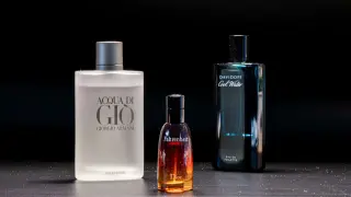 Perfumy w bagażu podręcznym: Acqua di Gio, Fahrenheit Dior i Cool Water Davidoff. Idealne na podróż.