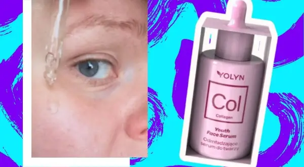 Kropla odmładzającego serum YOLYN z kolagenem na skórze. Czy serum się zmywa? To pytanie zadaje sobie wiele osób.