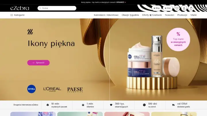 Ikony piękna: top marki makijażowe Nivea, L'Oréal, Paese w okazyjnych cenach. Sprawdź promocje!